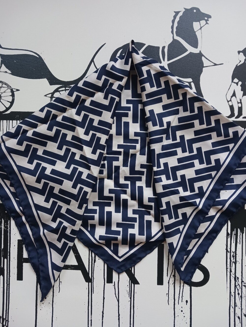 Vintage Lord Taylor Silk Scarf 26"
